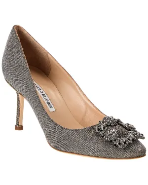 Manolo Blahnik Hangisi 90 Glitter Pump Shoes_Manolo-Blahnik