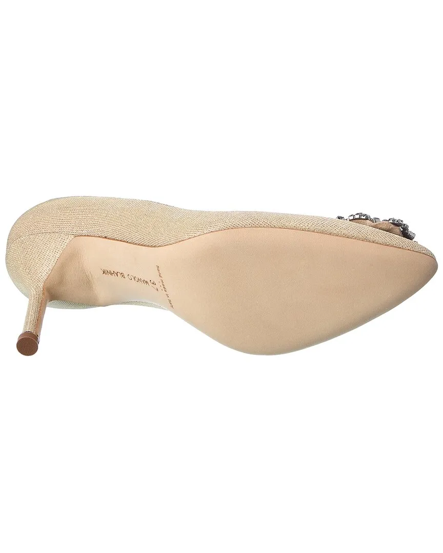 Manolo Blahnik Hangisi 90 Glitter Pump Shoes_Manolo-Blahnik
