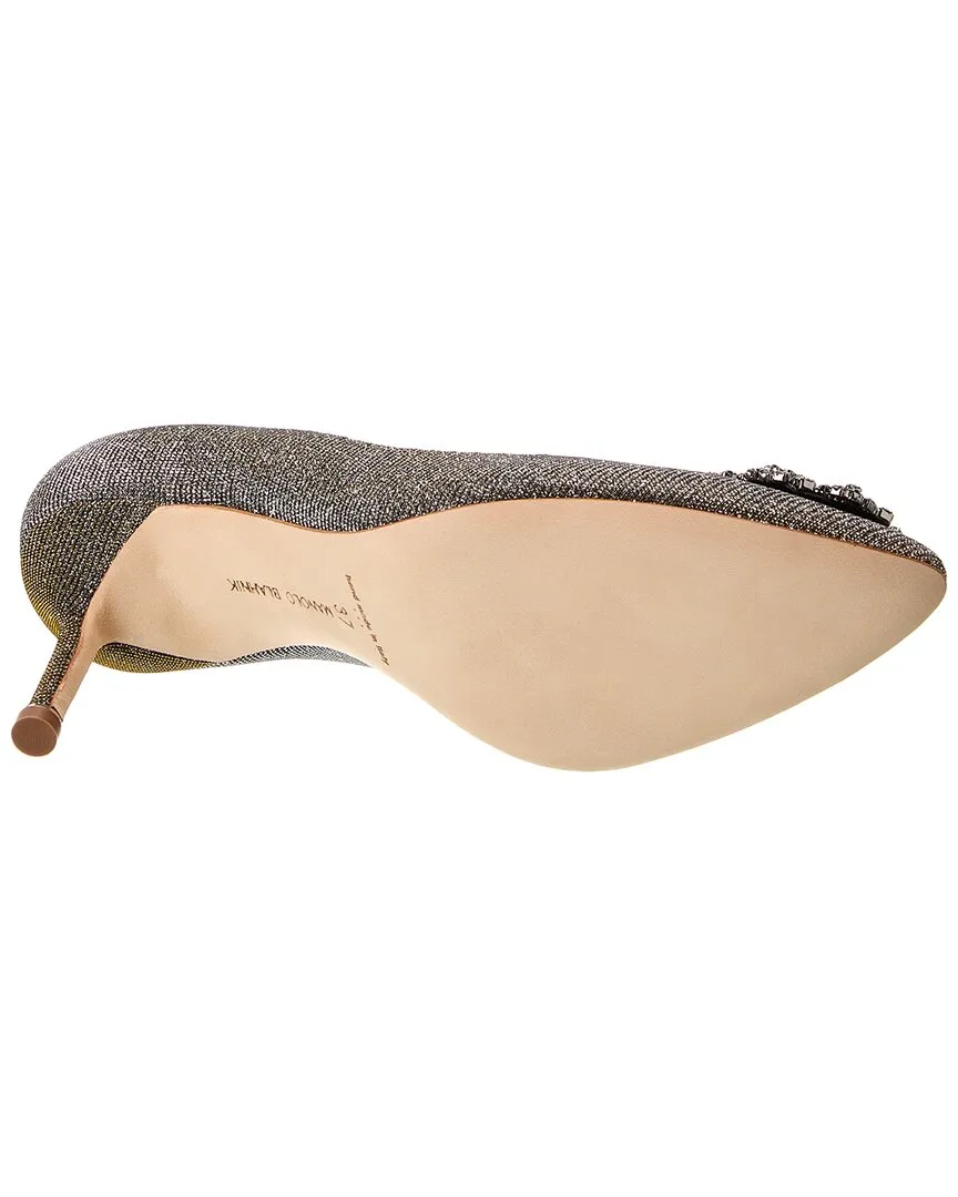 Manolo Blahnik Hangisi 90 Glitter Pump Shoes_Manolo-Blahnik