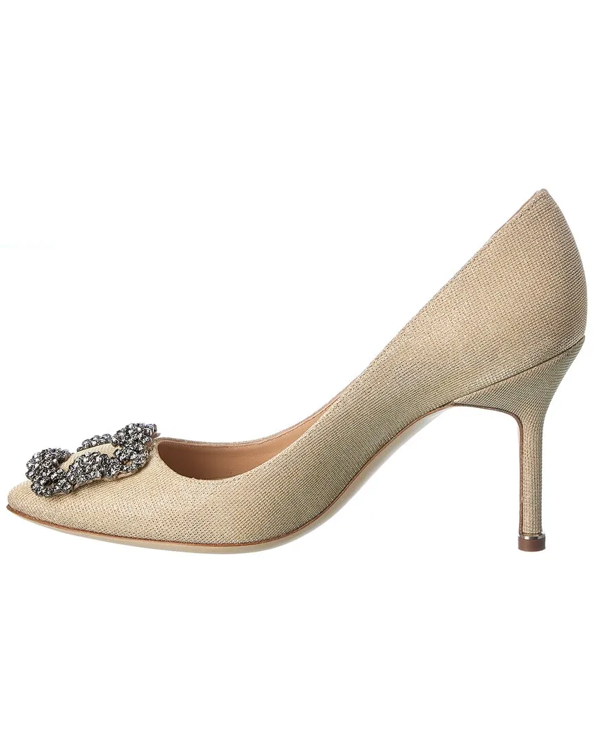 Manolo Blahnik Hangisi 90 Glitter Pump Shoes_Manolo-Blahnik