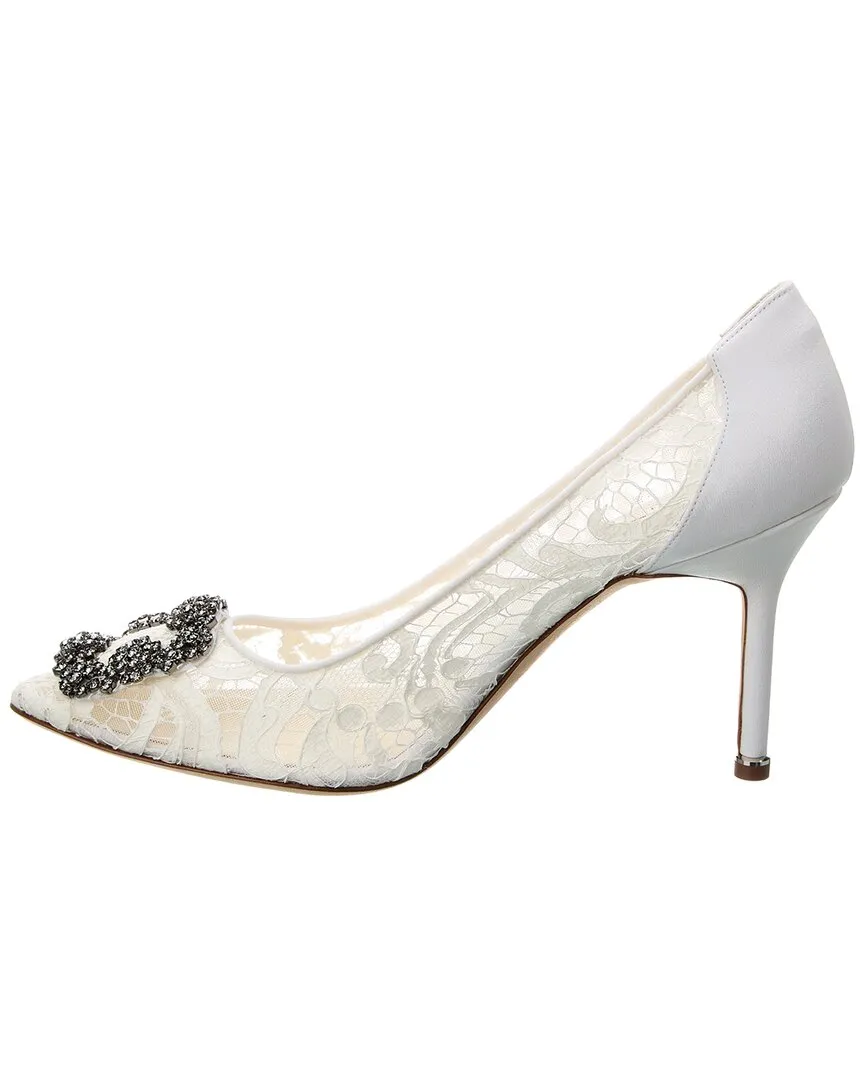 Manolo Blahnik Hangisi 90 Lace Pump Shoes_Manolo-Blahnik