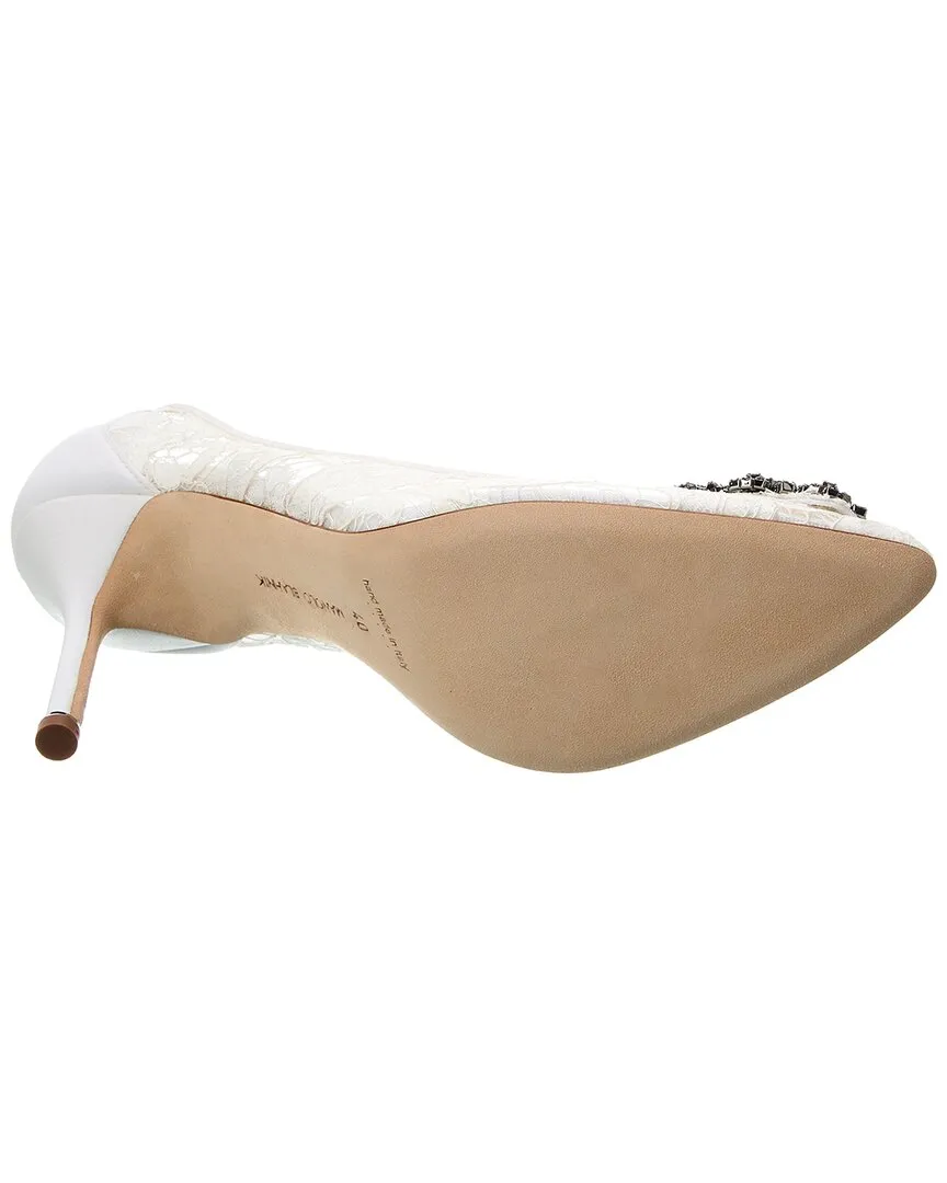 Manolo Blahnik Hangisi 90 Lace Pump Shoes_Manolo-Blahnik