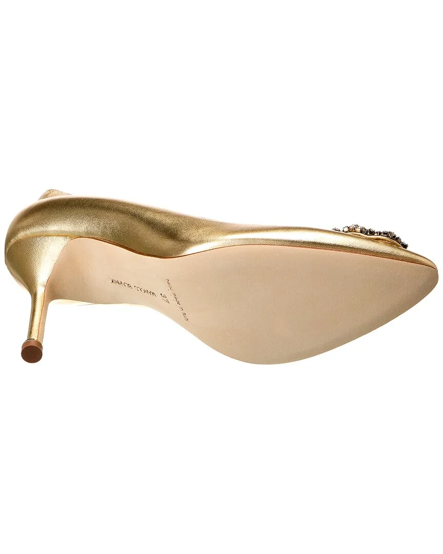 Manolo Blahnik Hangisi 90 Leather Pump Shoes_Manolo-Blahnik
