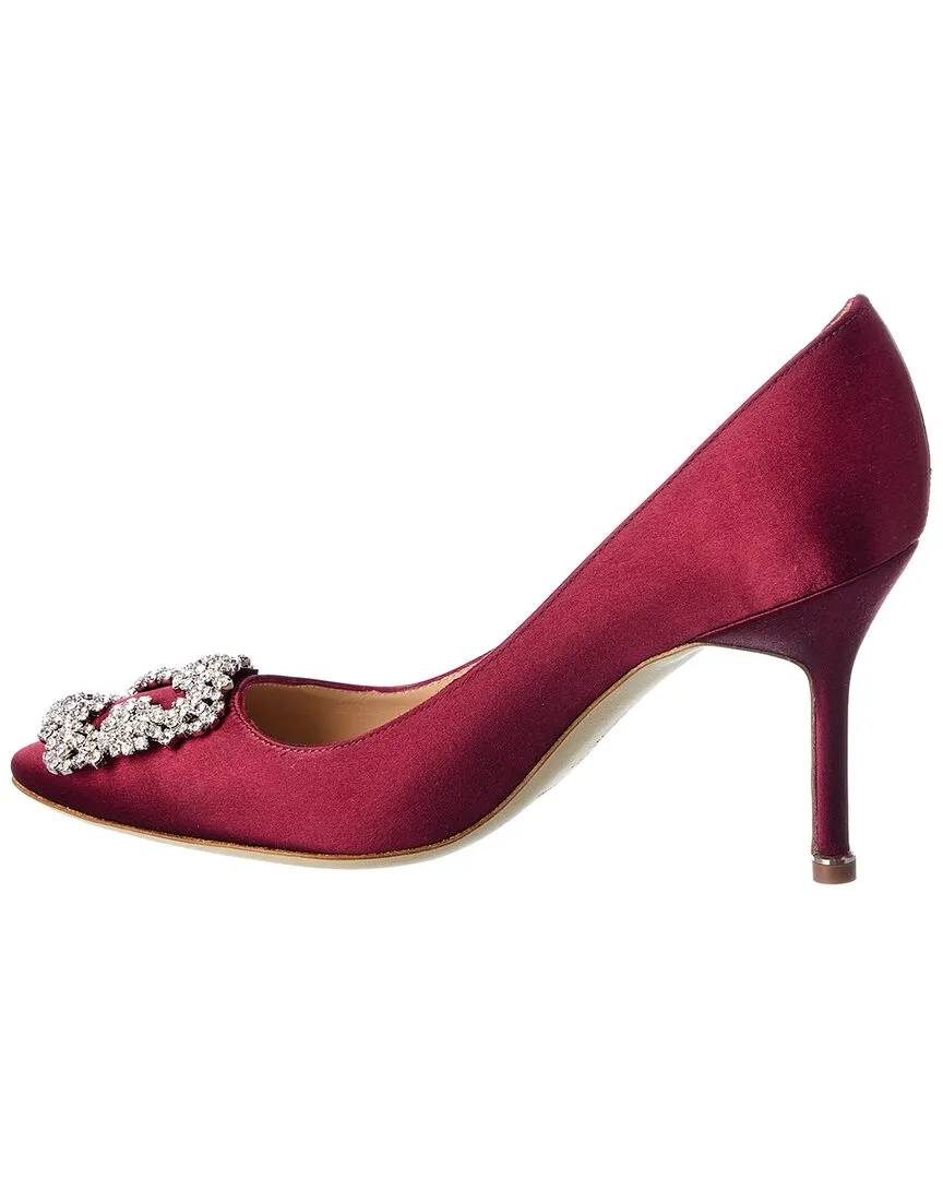 Manolo Blahnik Hangisi 90 Satin Pump Shoes_Manolo-Blahnik