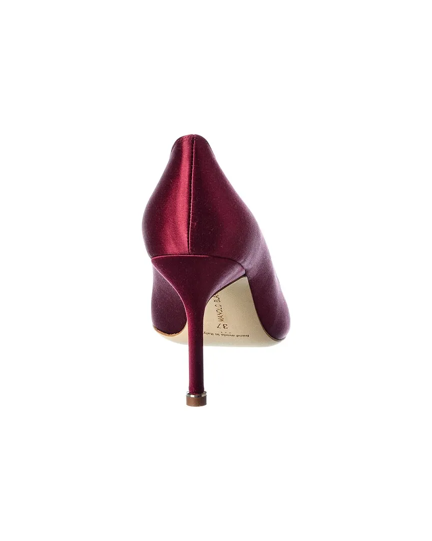 Manolo Blahnik Hangisi 90 Satin Pump Shoes_Manolo-Blahnik
