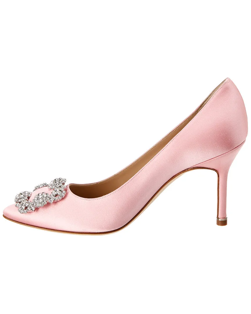Manolo Blahnik Hangisi 90 Satin Pump Shoes_Manolo-Blahnik