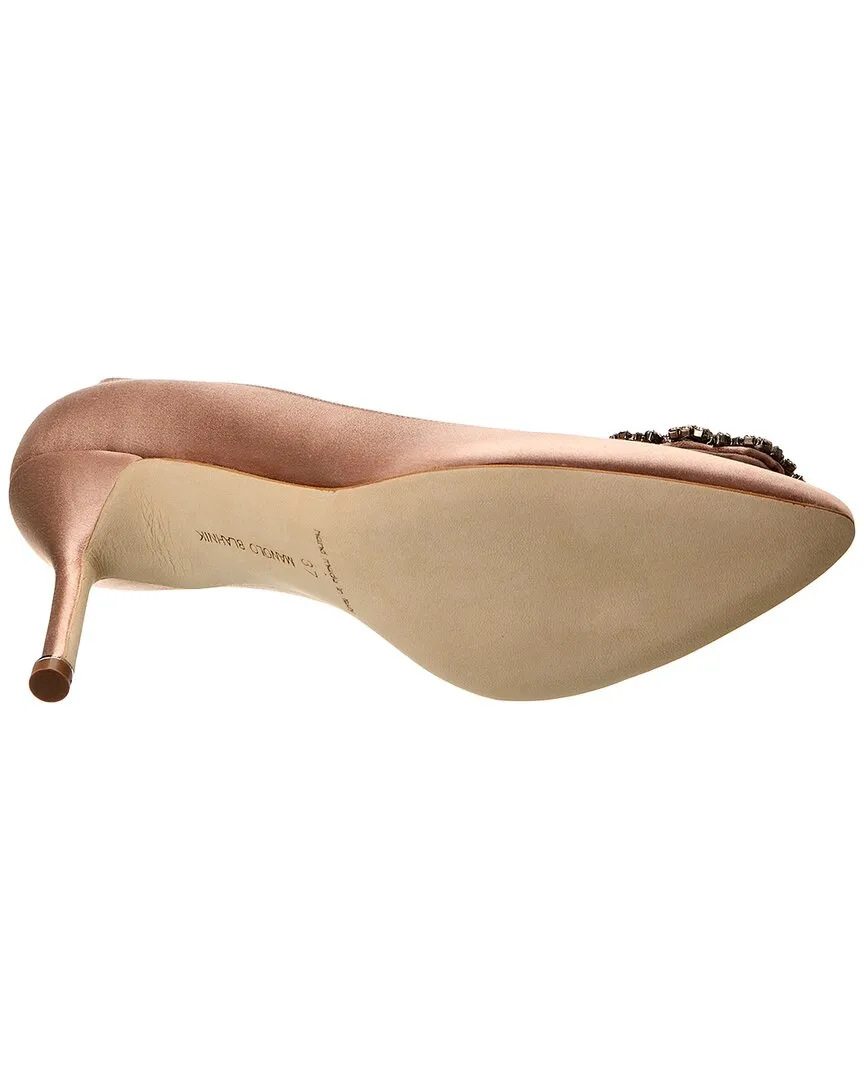 Manolo Blahnik Hangisi 90 Satin Pump Shoes_Manolo-Blahnik