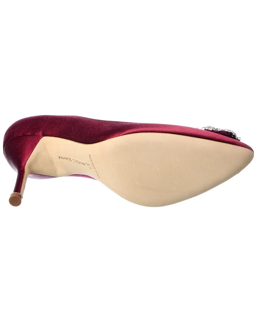 Manolo Blahnik Hangisi 90 Satin Pump Shoes_Manolo-Blahnik