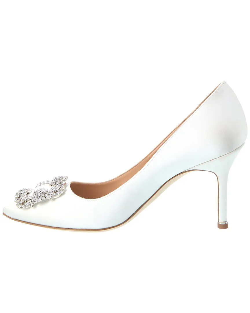 Manolo Blahnik Hangisi 90 Satin Pump Shoes_Manolo-Blahnik