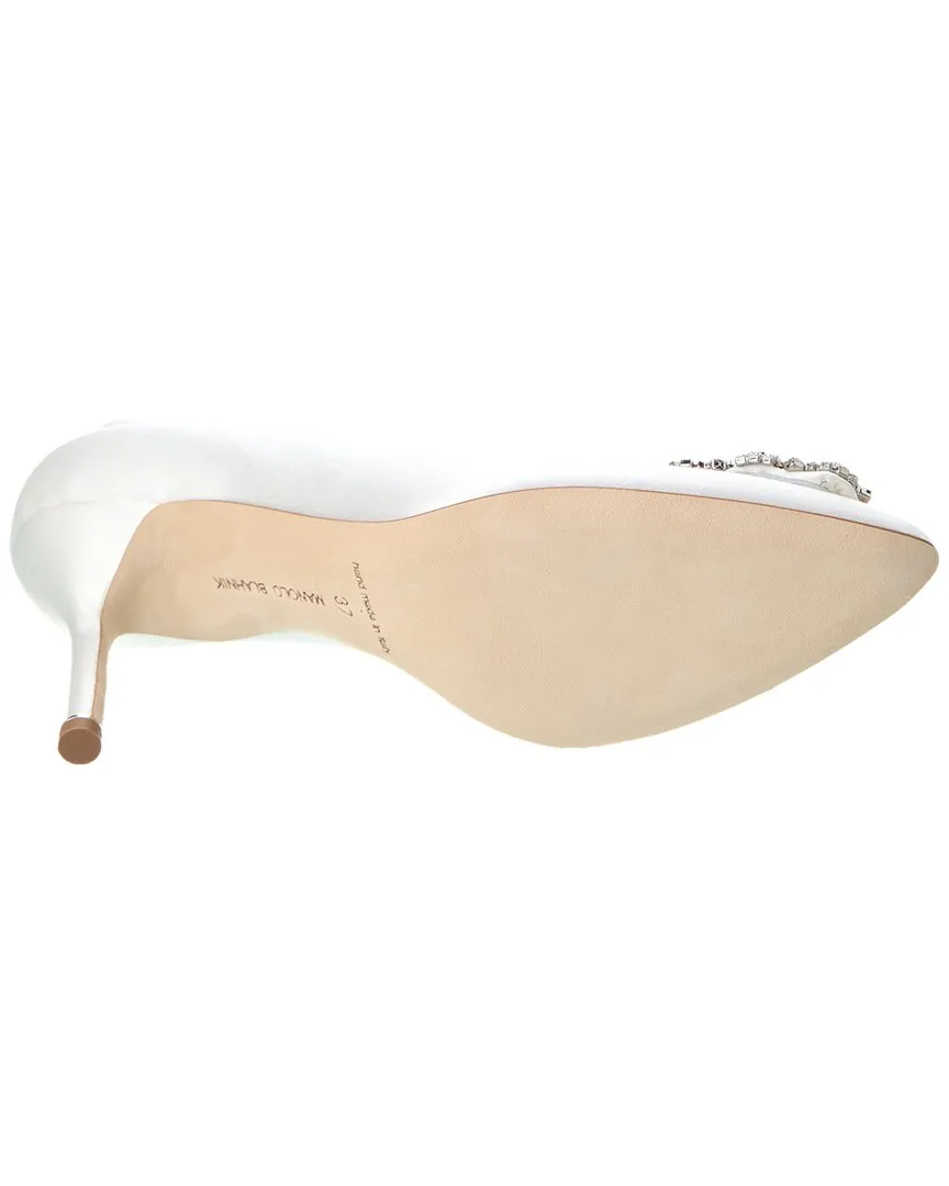 Manolo Blahnik Hangisi 90 Satin Pump Shoes_Manolo-Blahnik