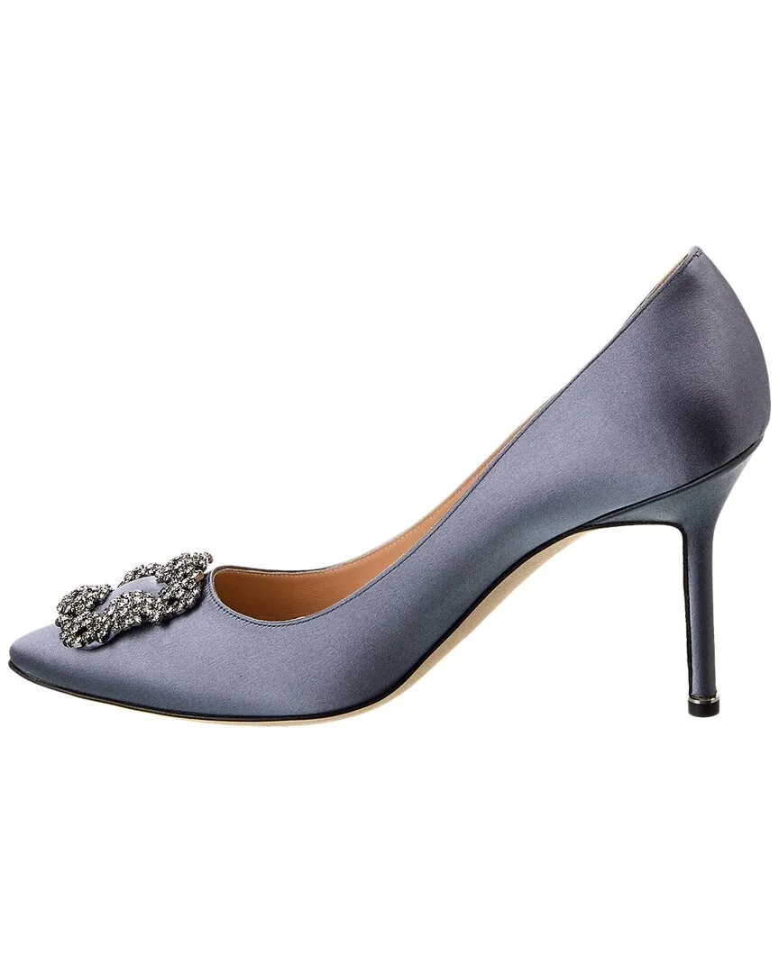 Manolo Blahnik Hangisi 90 Satin Pump Shoes_Manolo-Blahnik