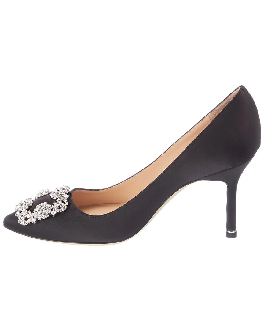 Manolo Blahnik Hangisi 90 Satin Pump Shoes_Manolo-Blahnik
