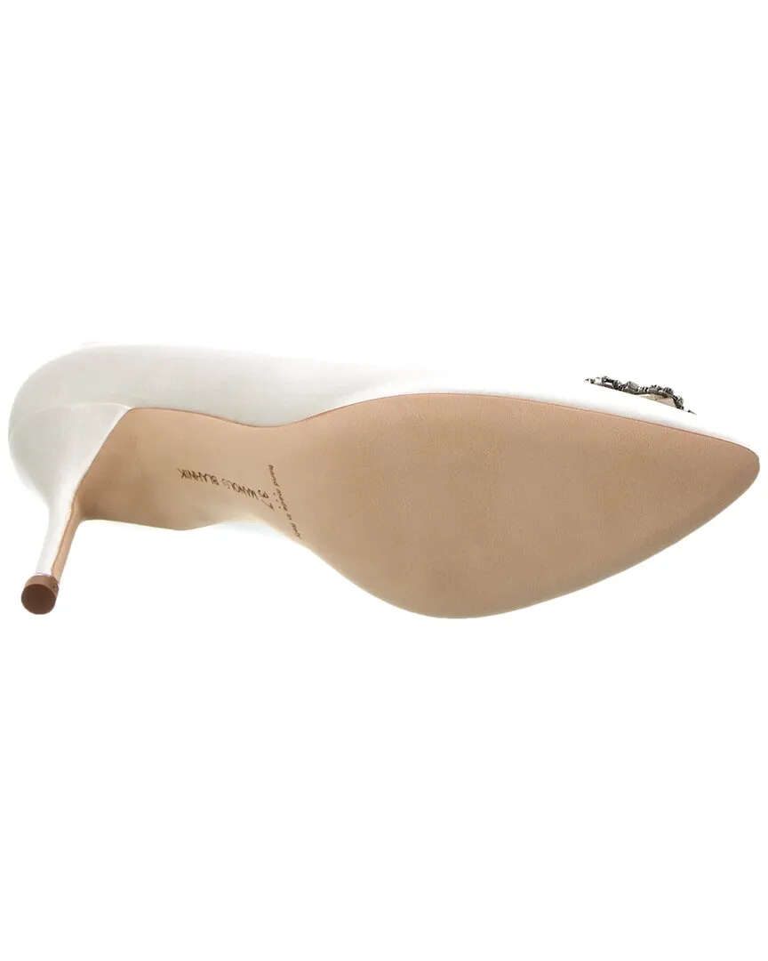 Manolo Blahnik Hangisi 90 Satin Pump Shoes_Manolo-Blahnik