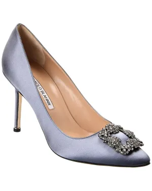 Manolo Blahnik Hangisi 90 Satin Pump Shoes_Manolo-Blahnik