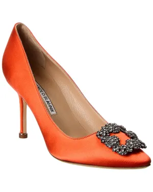Manolo Blahnik Hangisi 90 Satin Pump Shoes_Manolo-Blahnik