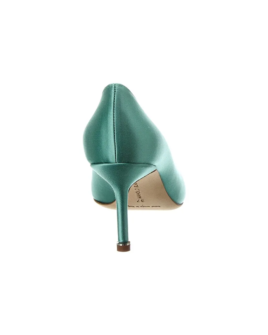 Manolo Blahnik Hangisi 90 Satin Pump Shoes_Manolo-Blahnik
