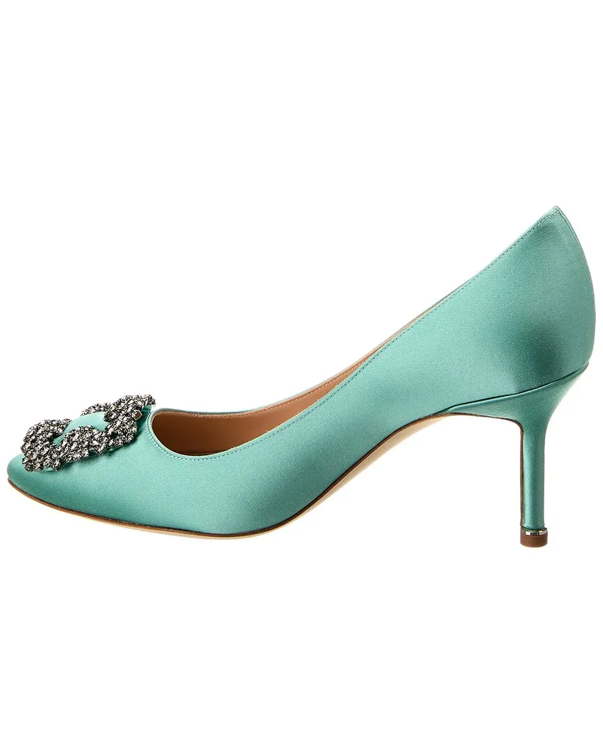 Manolo Blahnik Hangisi 90 Satin Pump Shoes_Manolo-Blahnik