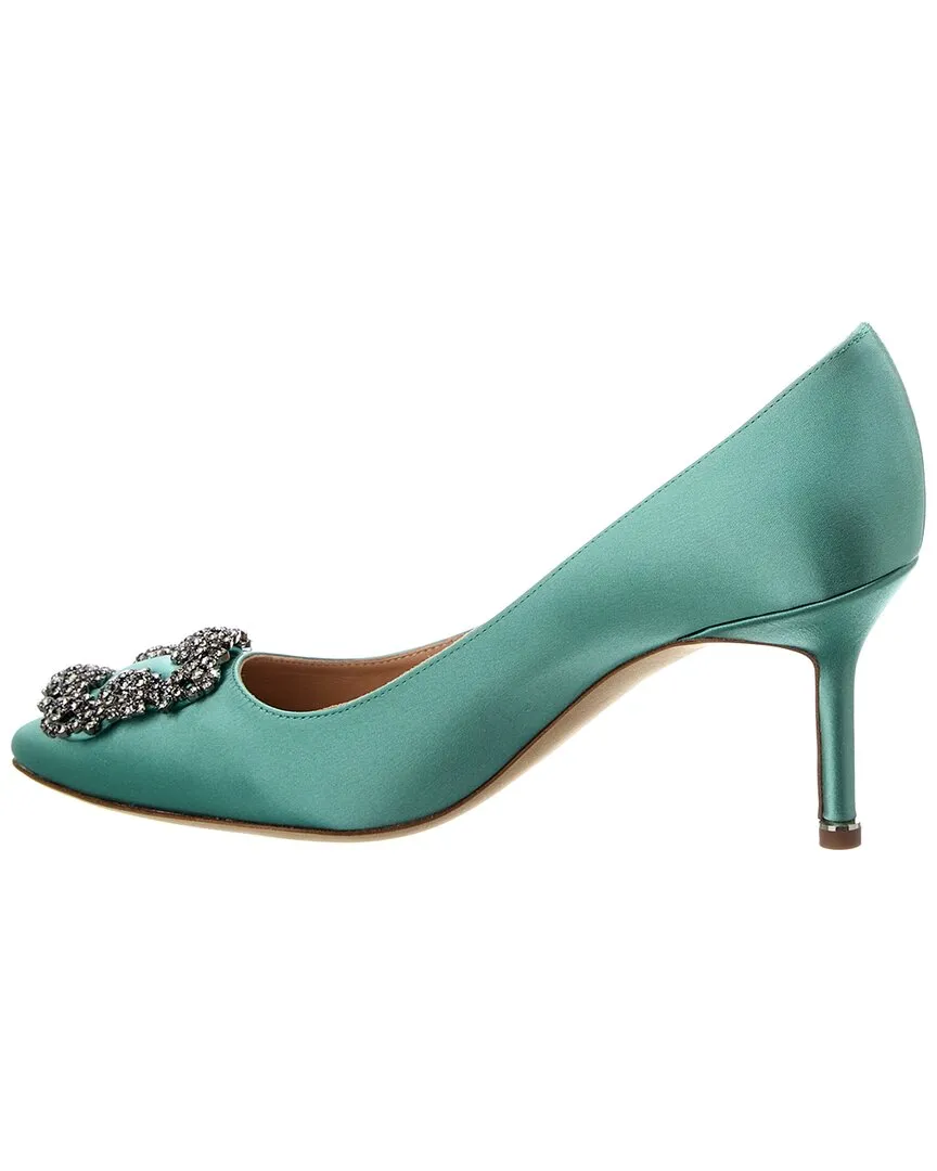 Manolo Blahnik Hangisi 90 Satin Pump Shoes_Manolo-Blahnik