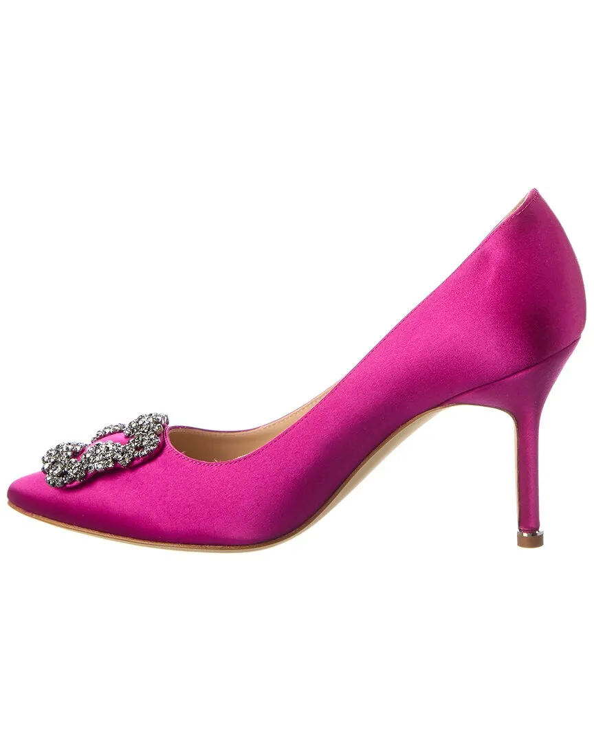 Manolo Blahnik Hangisi 90 Satin Pump Shoes_Manolo-Blahnik