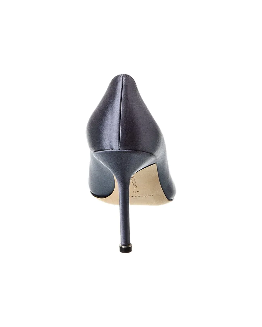 Manolo Blahnik Hangisi 90 Satin Pump Shoes_Manolo-Blahnik