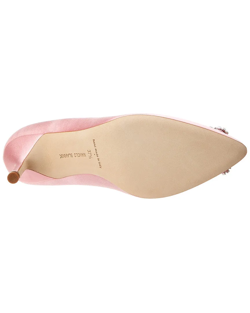 Manolo Blahnik Hangisi 90 Satin Pump Shoes_Manolo-Blahnik