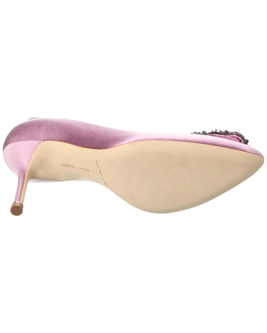 Manolo Blahnik Hangisi 90 Satin Pump Shoes_Manolo-Blahnik