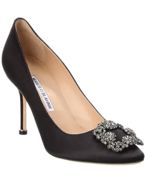 Manolo Blahnik Hangisi 90 Satin Pump Shoes_Manolo-Blahnik