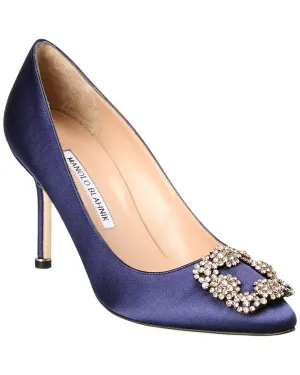 Manolo Blahnik Hangisi 90 Satin Pump Shoes_Manolo-Blahnik