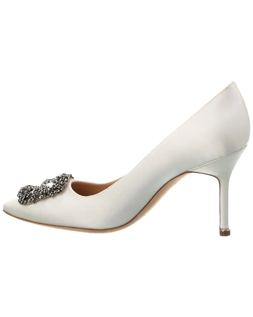 Manolo Blahnik Hangisi 90 Satin Pump Shoes_Manolo-Blahnik