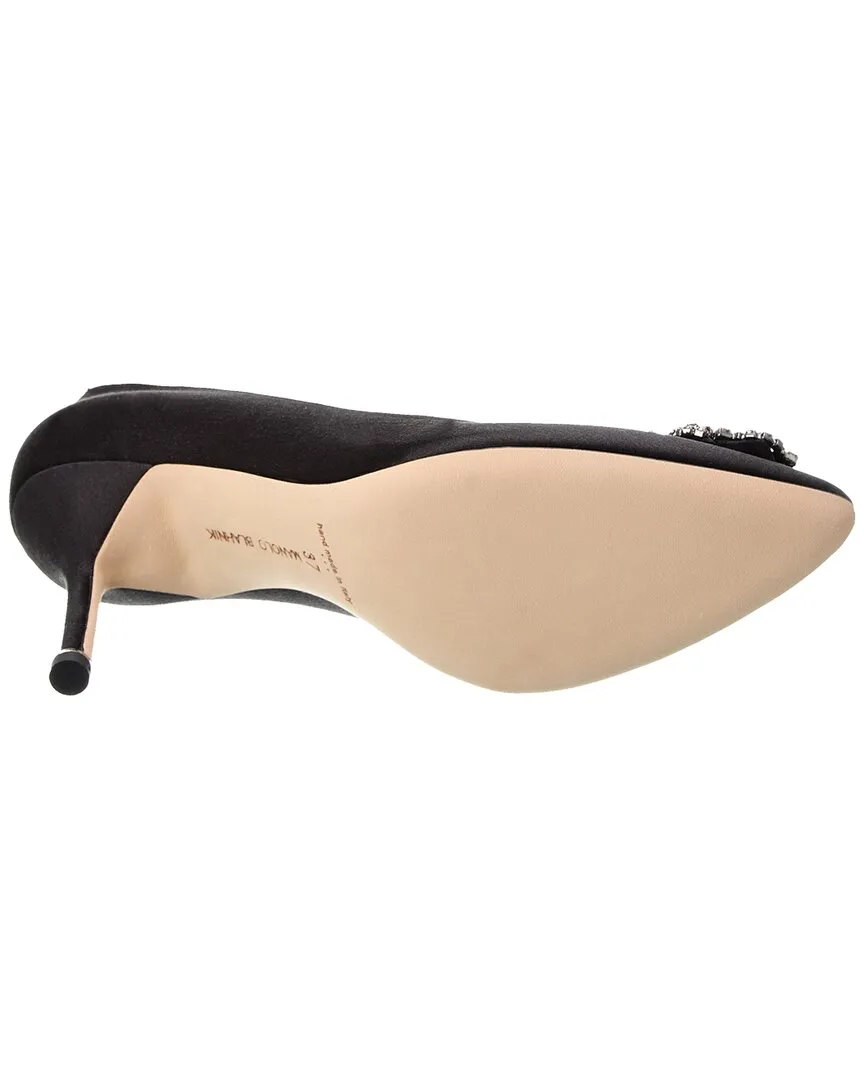 Manolo Blahnik Hangisi 90 Satin Pump Shoes_Manolo-Blahnik