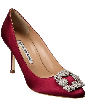 Manolo Blahnik Hangisi 90 Satin Pump Shoes_Manolo-Blahnik