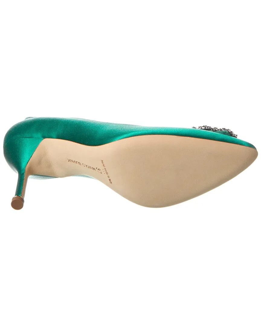 Manolo Blahnik Hangisi 90 Satin Pump Shoes_Manolo-Blahnik