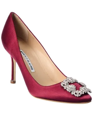 Manolo Blahnik Hangisi 90 Satin Pump Shoes_Manolo-Blahnik