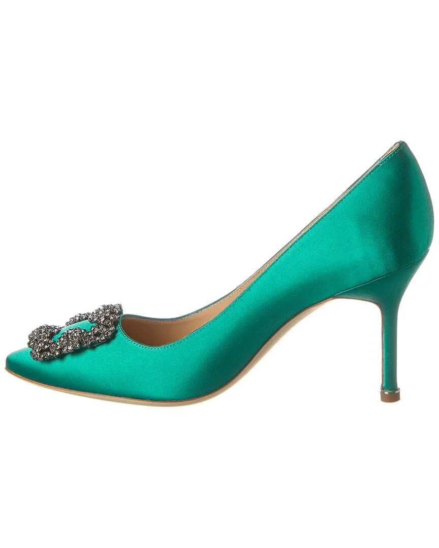 Manolo Blahnik Hangisi 90 Satin Pump Shoes_Manolo-Blahnik