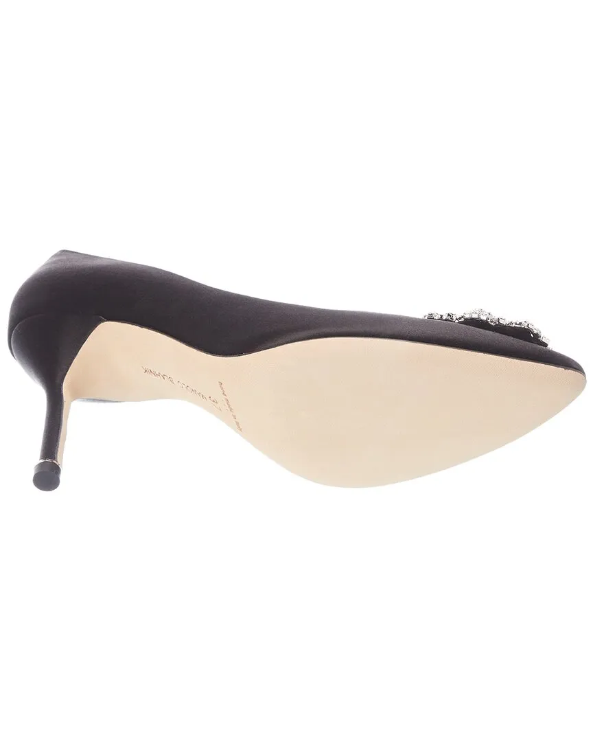 Manolo Blahnik Hangisi 90 Satin Pump Shoes_Manolo-Blahnik