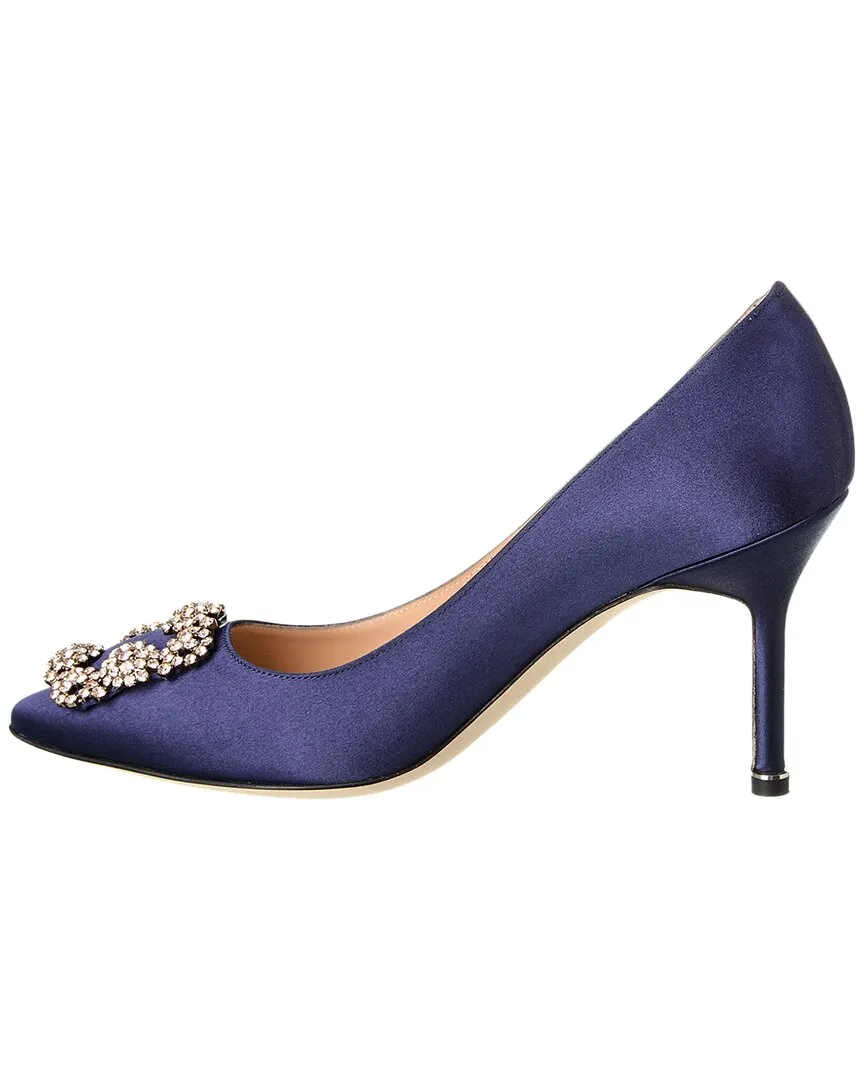 Manolo Blahnik Hangisi 90 Satin Pump Shoes_Manolo-Blahnik