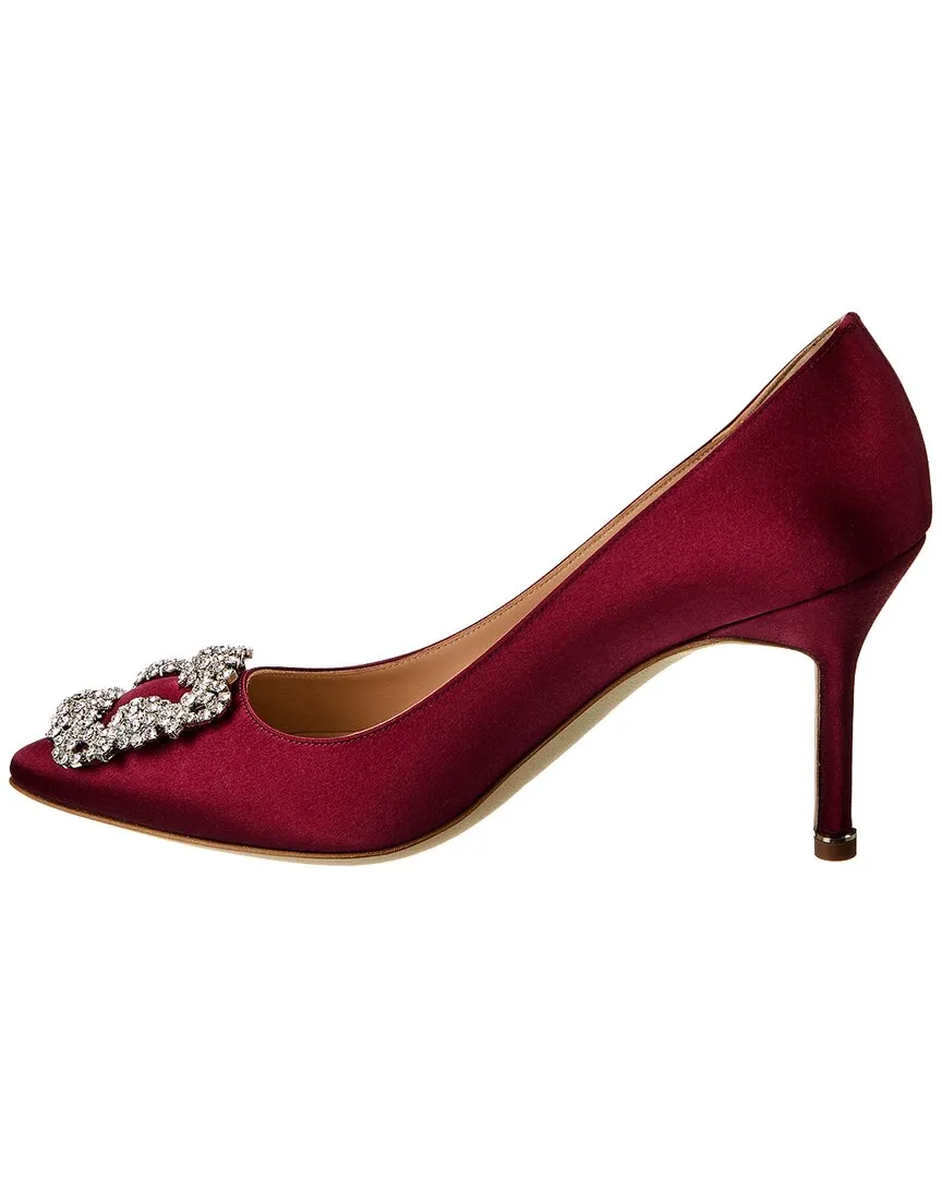 Manolo Blahnik Hangisi 90 Satin Pump Shoes_Manolo-Blahnik