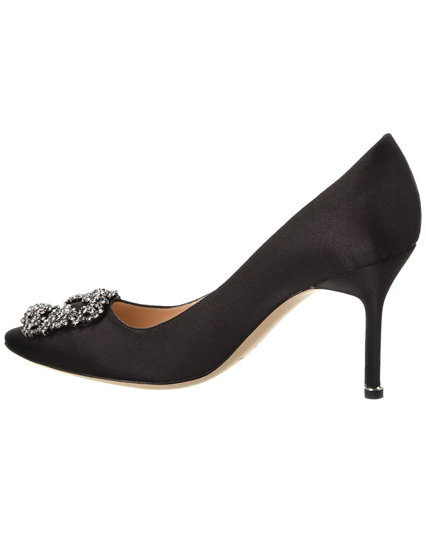 Manolo Blahnik Hangisi 90 Satin Pump Shoes_Manolo-Blahnik