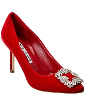 Manolo Blahnik Hangisi 90 Velvet Pump Shoes_Manolo-Blahnik