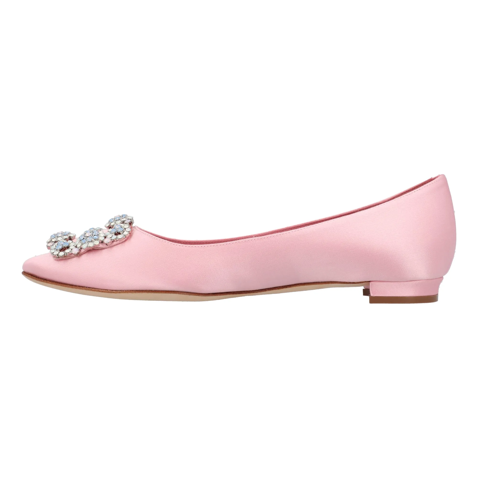 Manolo Blahnik Hangisi Ballerinas Pink Shoes_Manolo-Blahnik