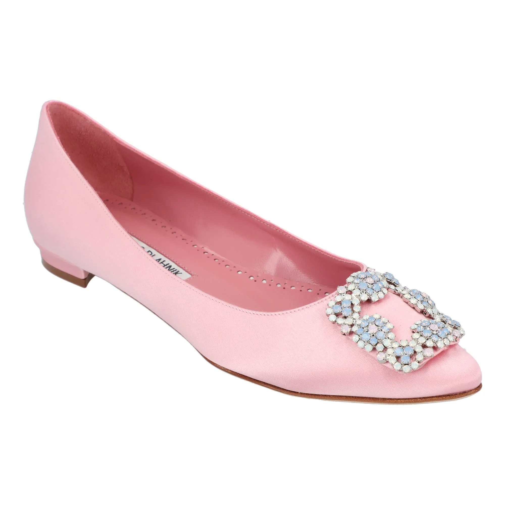 Manolo Blahnik Hangisi Ballerinas Pink Shoes_Manolo-Blahnik
