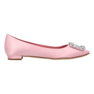 Manolo Blahnik Hangisi Ballerinas Pink Shoes_Manolo-Blahnik