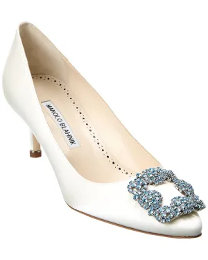 Manolo Blahnik Hangisi Bridal 50 Satin Pump Shoes_Manolo-Blahnik