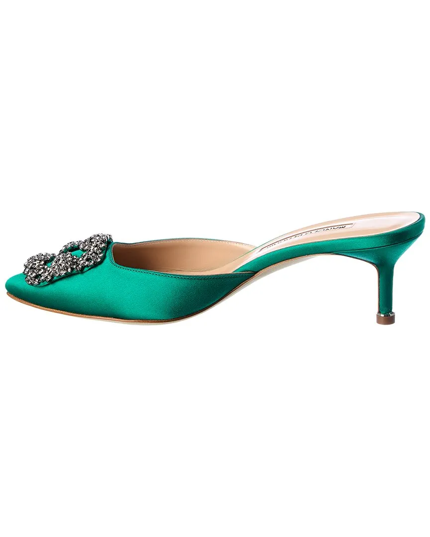 Manolo Blahnik Hangisimu 50 Satin Pump Shoes_Manolo-Blahnik