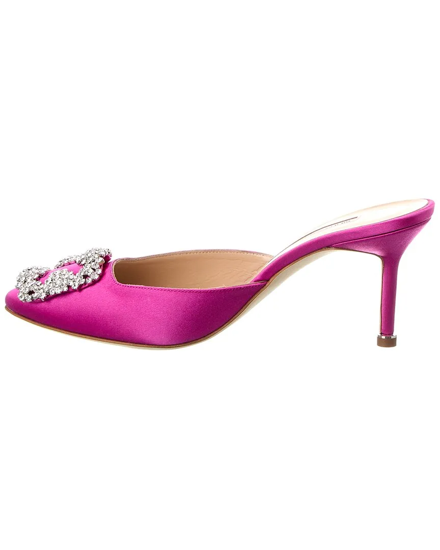 Manolo Blahnik Hangisimu 70 Satin Mule Shoes_Manolo-Blahnik