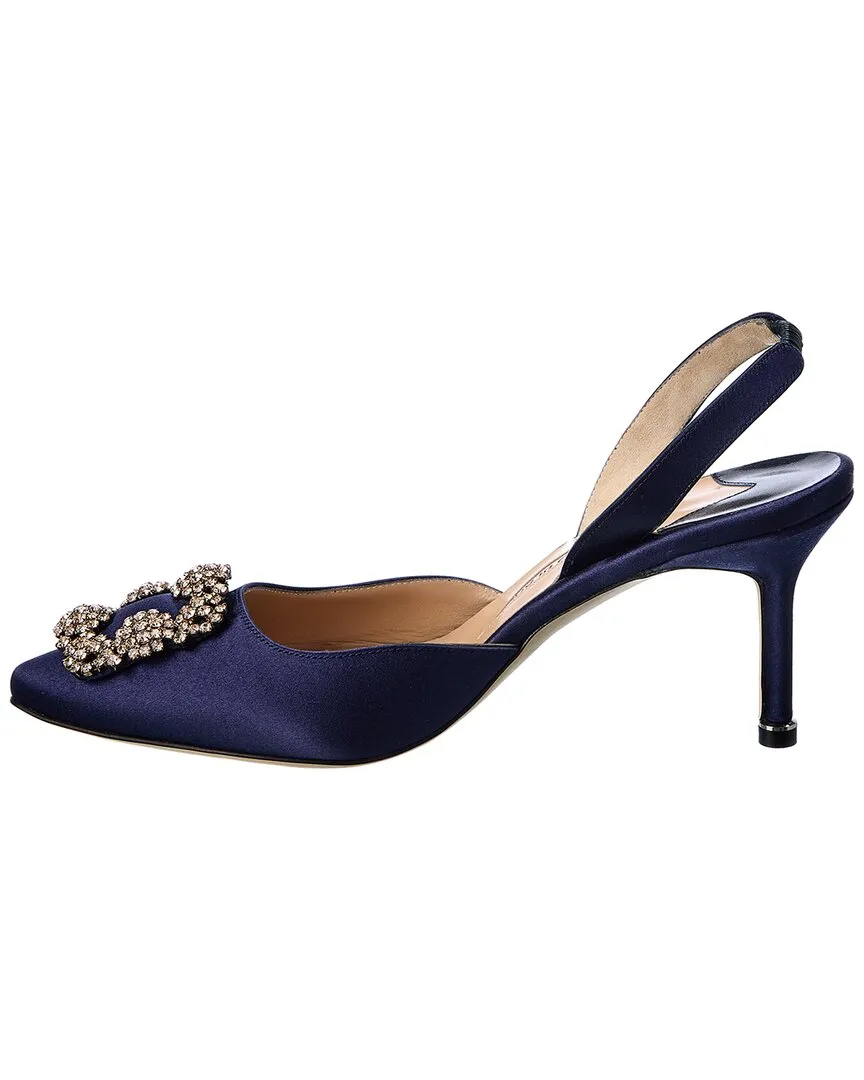 Manolo Blahnik Hangisisli 70 Satin Slingback Pump Shoes_Manolo-Blahnik