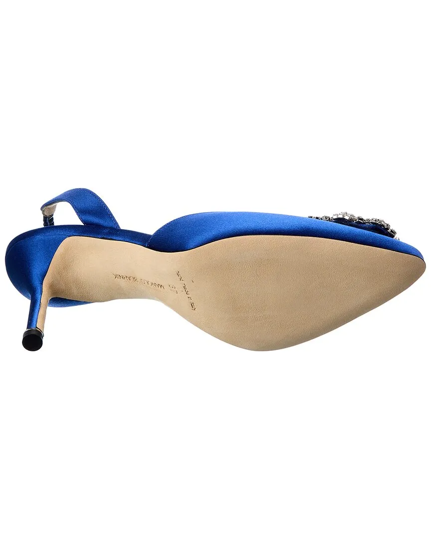 Manolo Blahnik Hangisisli 70 Satin Slingback Pump Shoes_Manolo-Blahnik