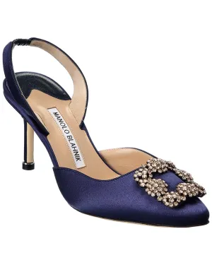 Manolo Blahnik Hangisisli 70 Satin Slingback Pump Shoes_Manolo-Blahnik