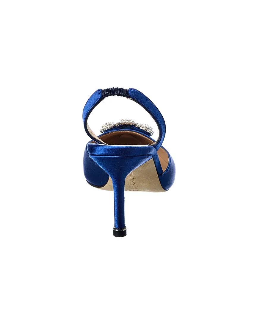 Manolo Blahnik Hangisisli 70 Satin Slingback Pump Shoes_Manolo-Blahnik