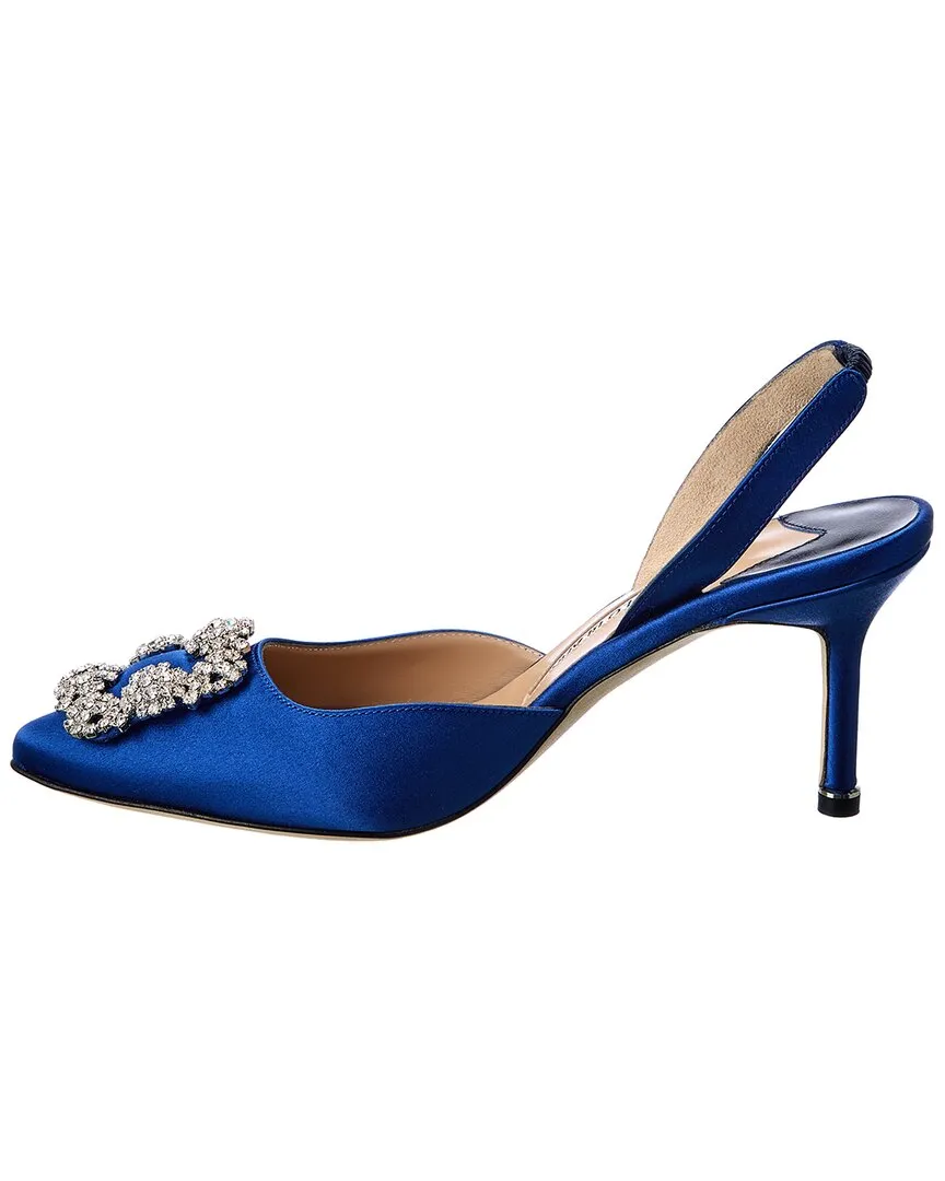 Manolo Blahnik Hangisisli 70 Satin Slingback Pump Shoes_Manolo-Blahnik